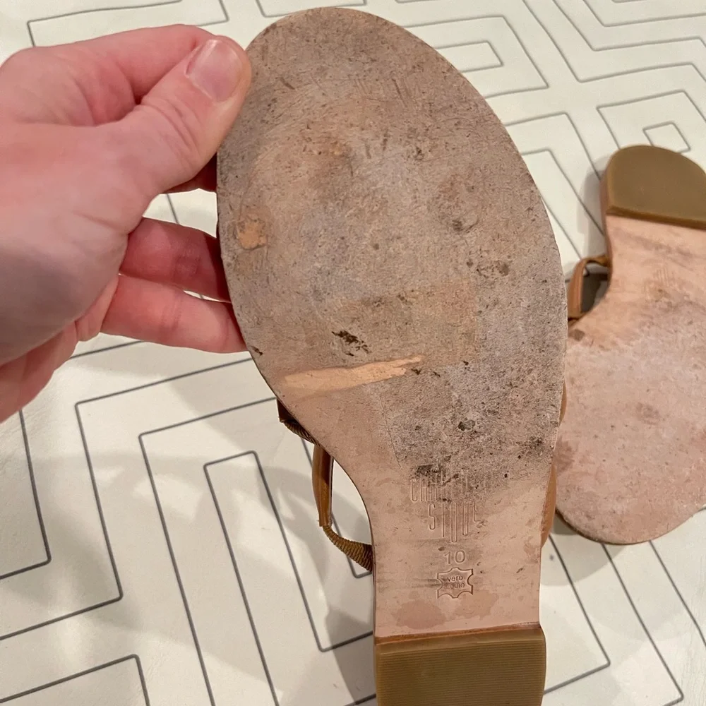 Charlotte Stone Leather Sandals - Picture 13 of 13